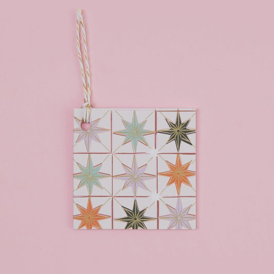 Star Gift Tags - Set of 6 / Pink