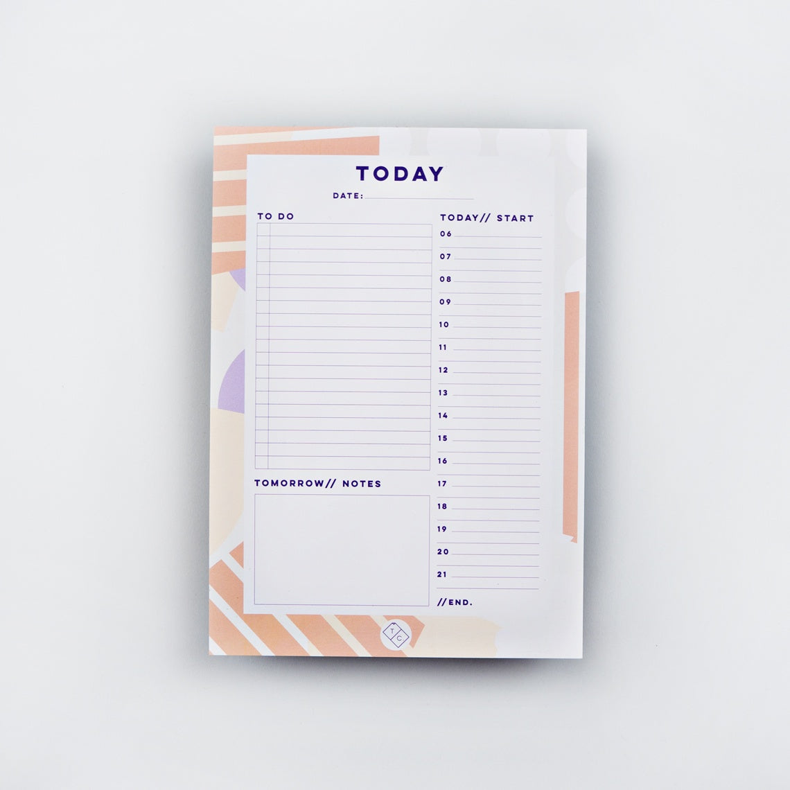 Daily Planner Pad - Spots & Stripes