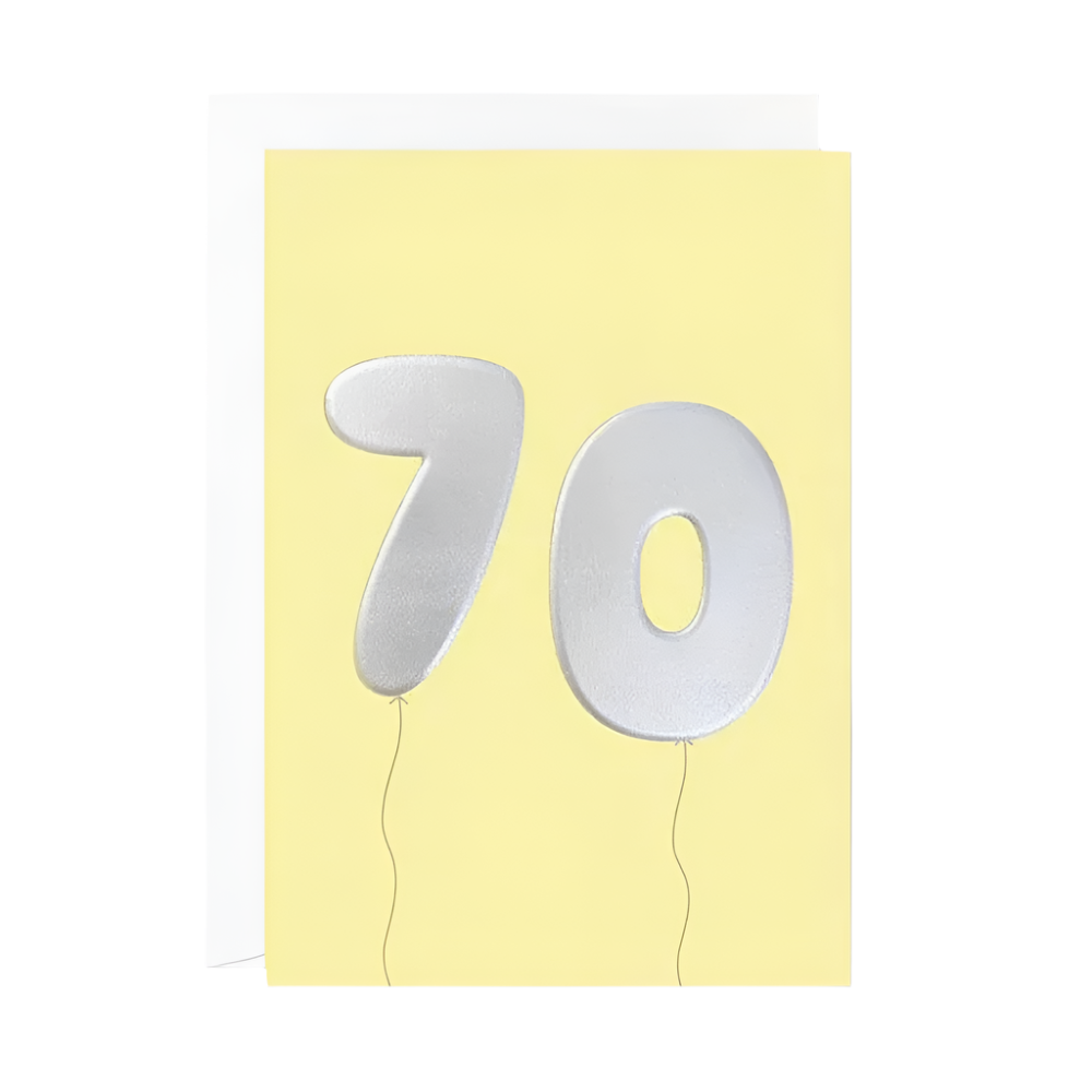 Foil 70 Birthday Card