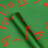 Gift Wrap Sheet - Christmas Memphis Print