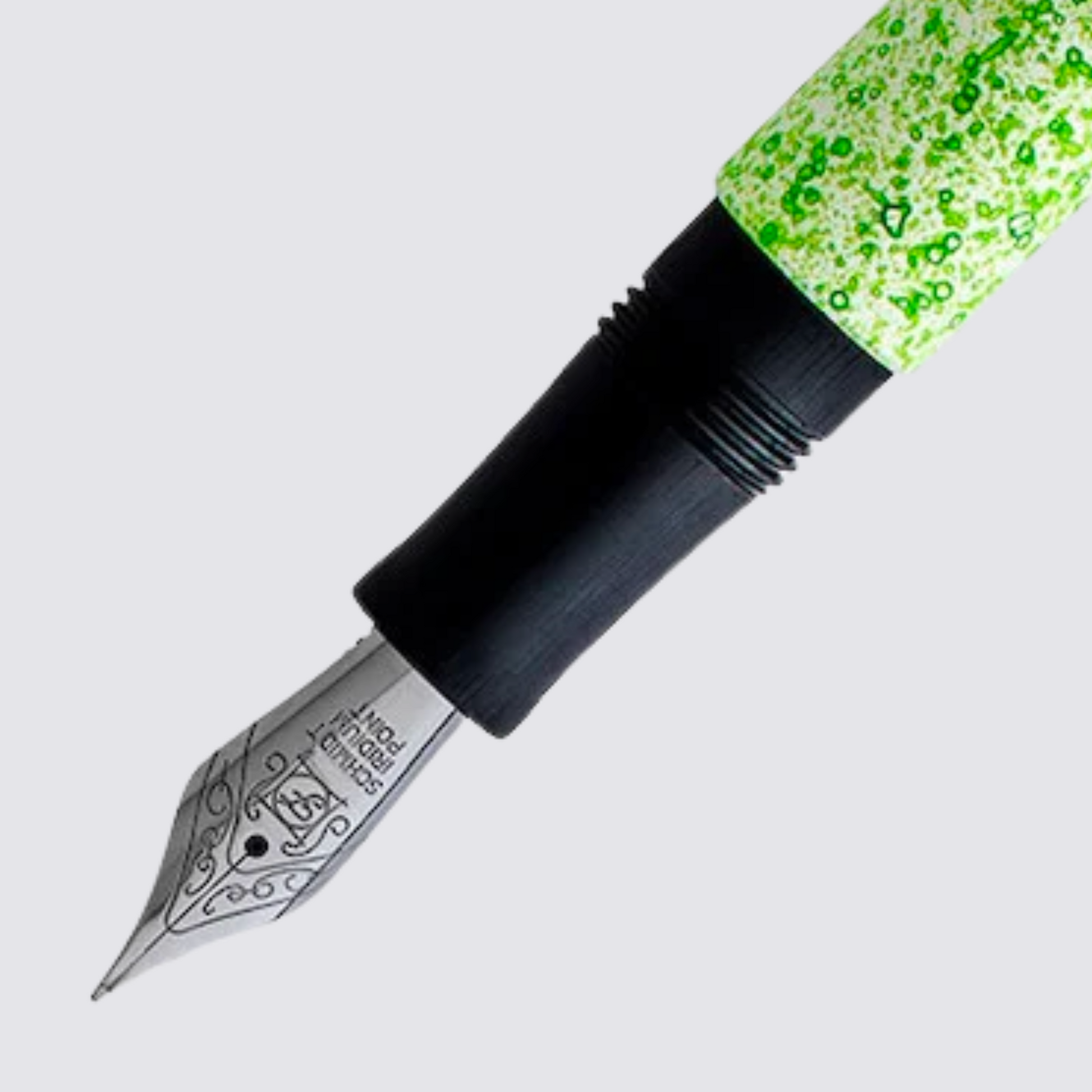 Camden Composition Fountain Pen - Fluorescent Green