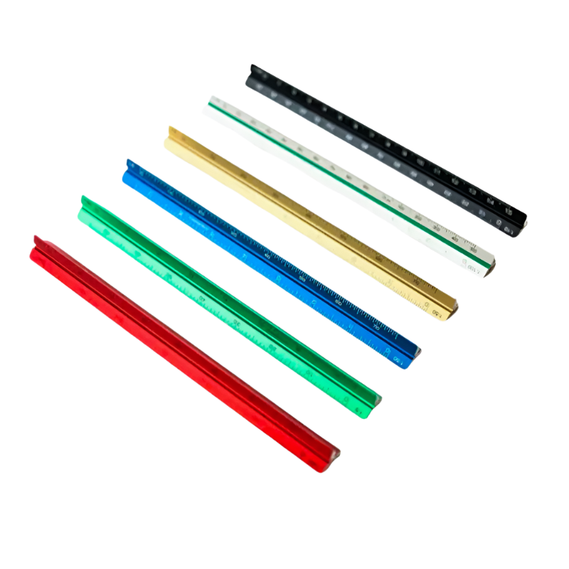 Triangular Scale Ruler - Silver