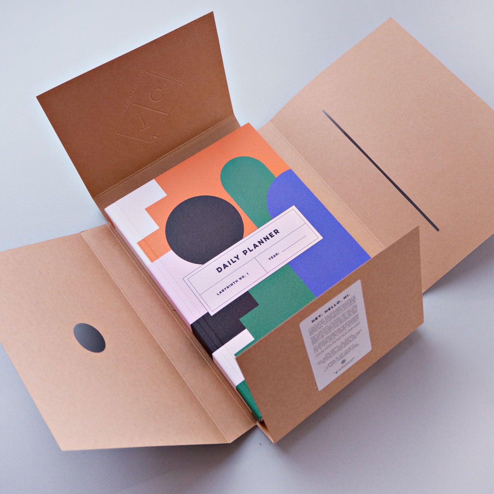 Daily Planner Abstract Print in Box