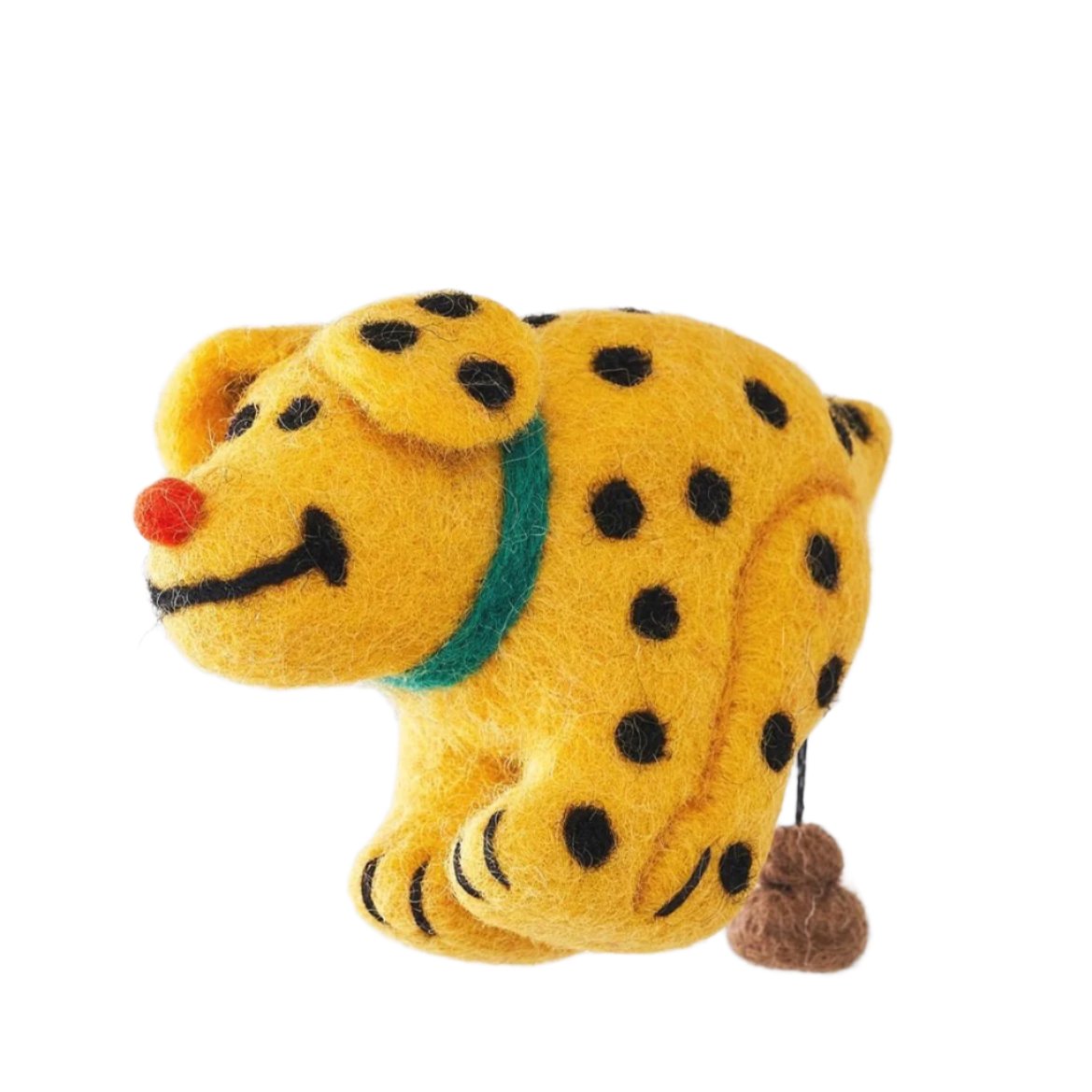 Dog poo felt decoration