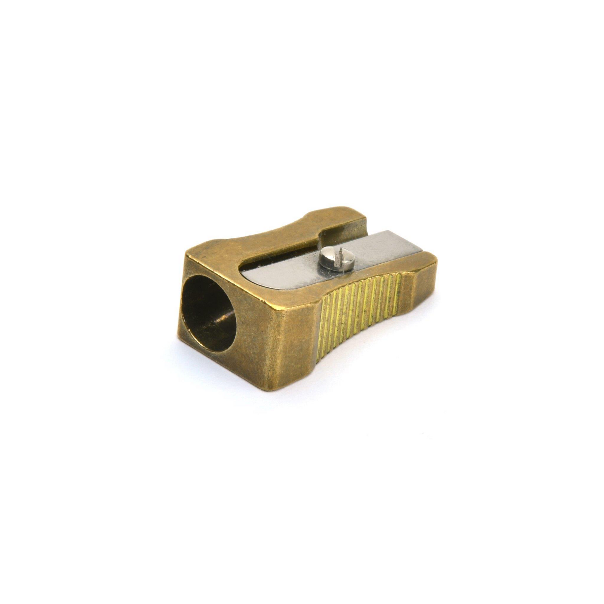 Single Hole Wedge Sharpener - Brass