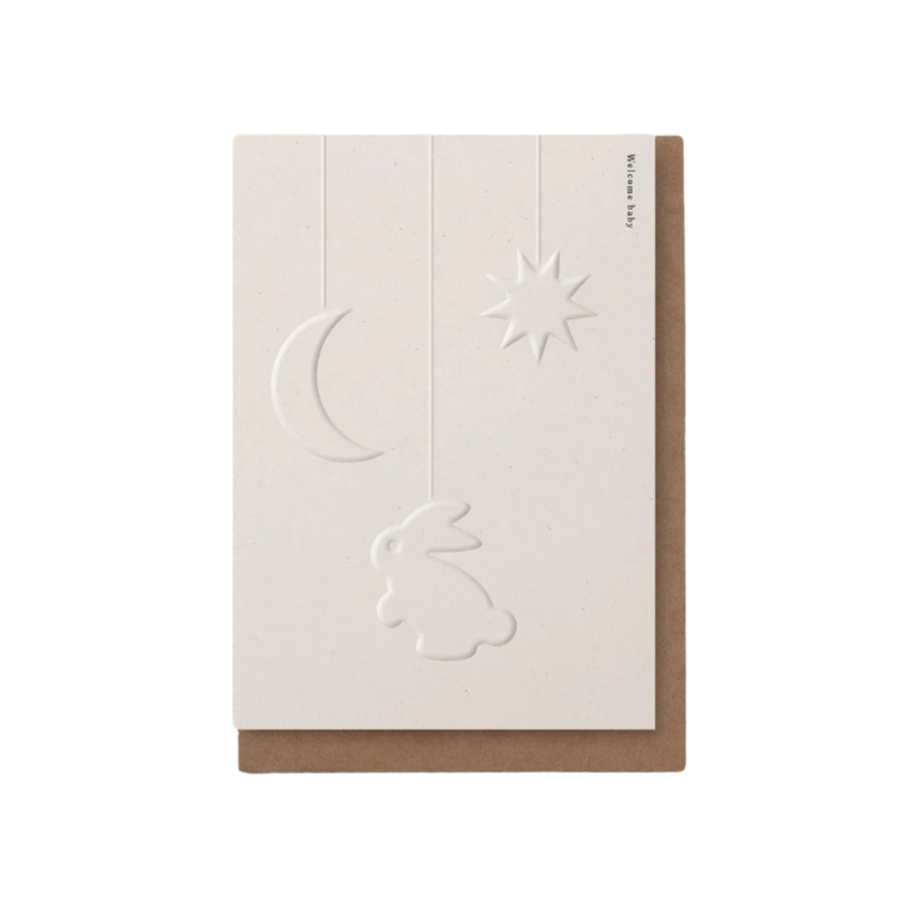 Cute Embossed New Baby Greetings Card