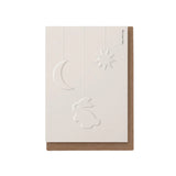 Cute Embossed New Baby Greetings Card
