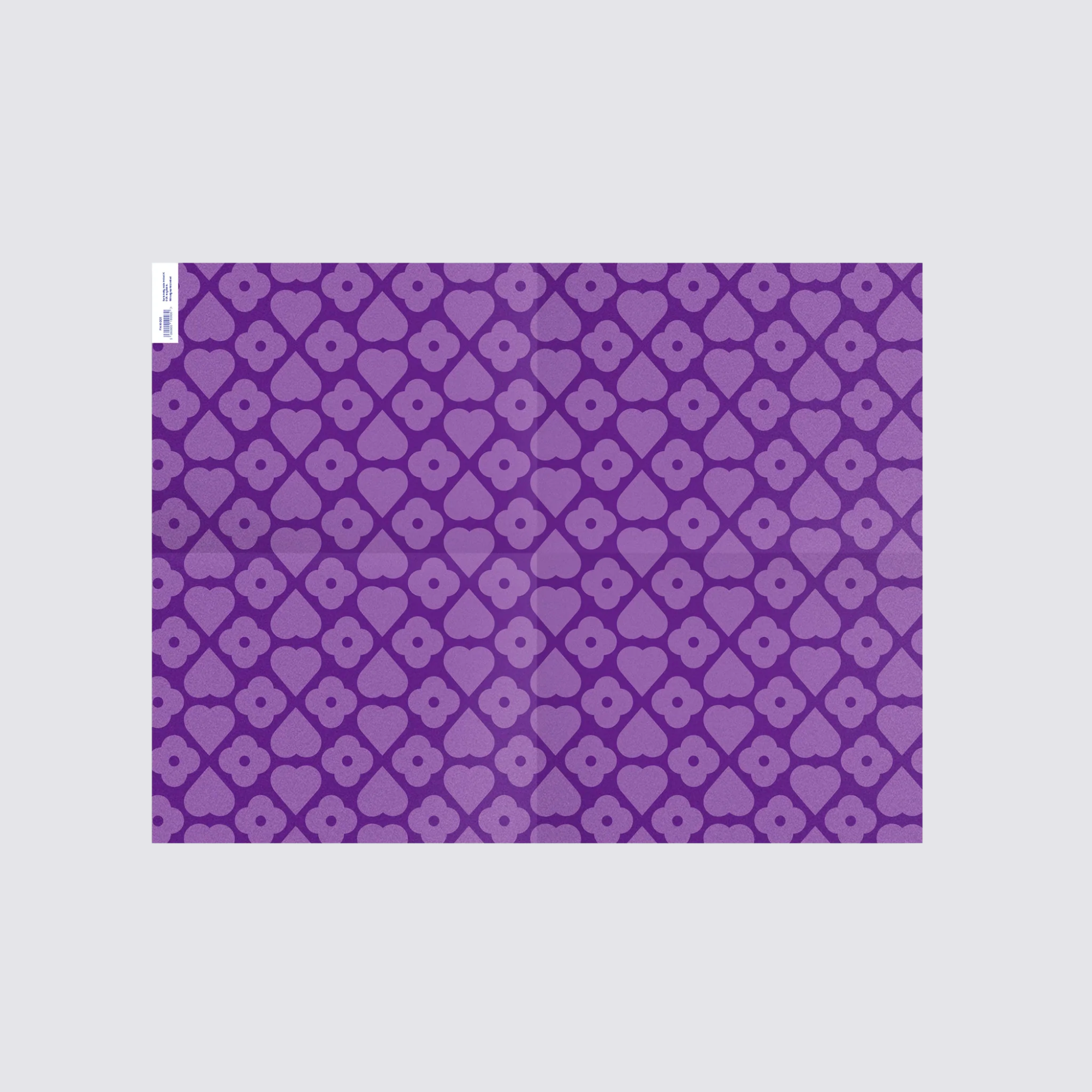 Gift Wrap - Iris Flowers and Hearts