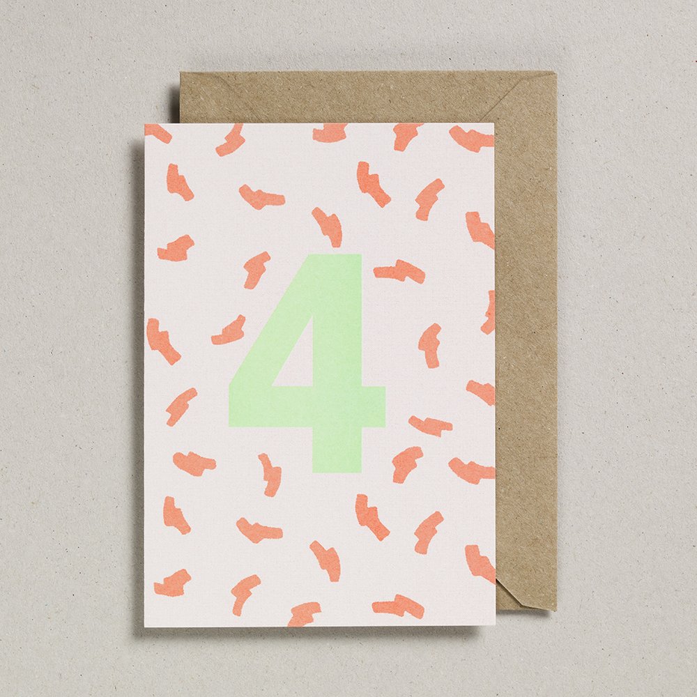 Fluorescent Risograph Age Card