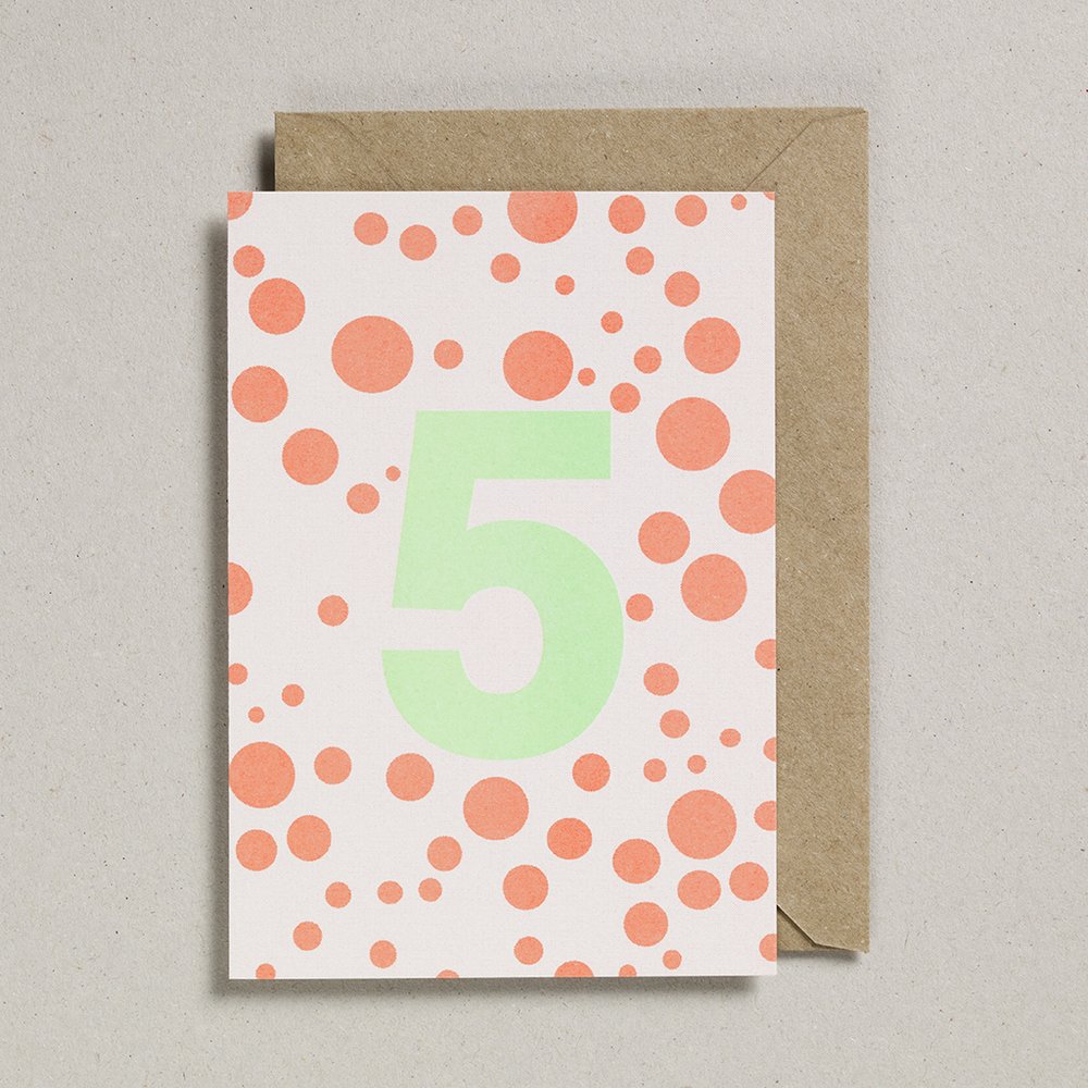 Fluorescent Risograph Age Card