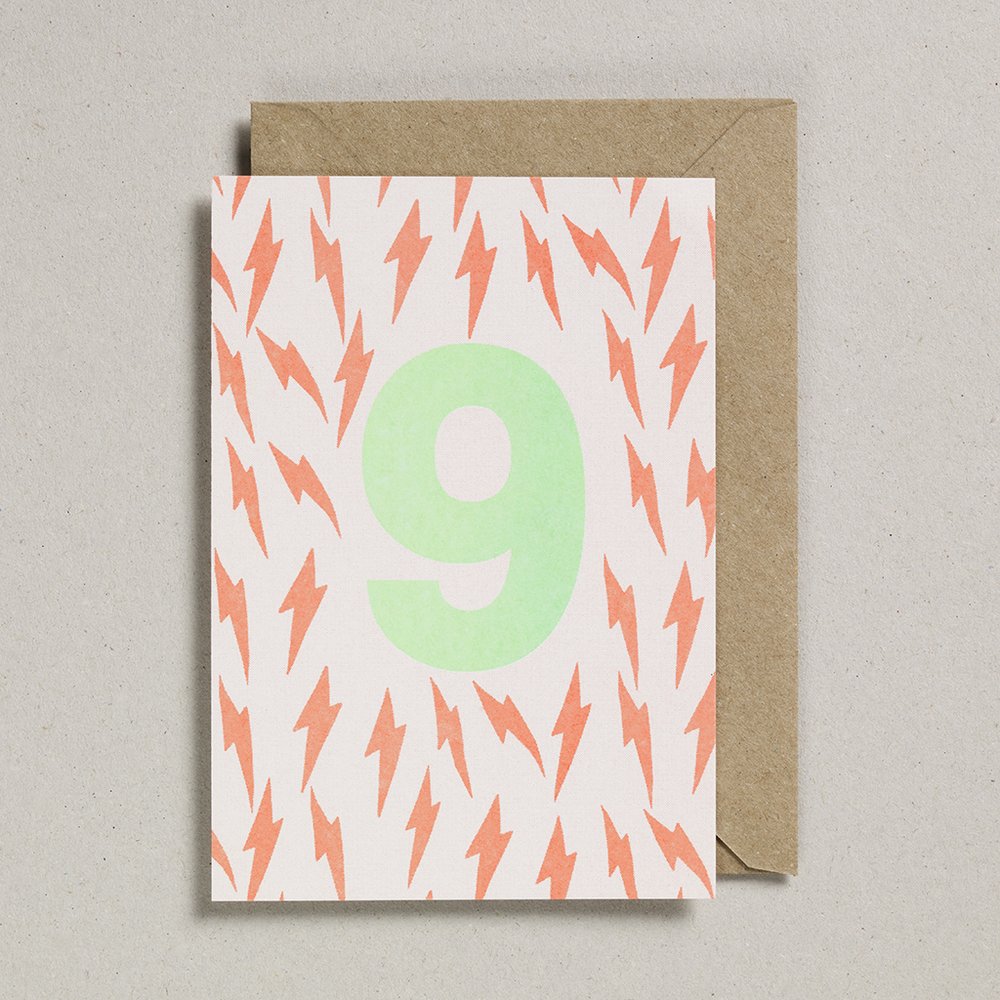 9th birthday card