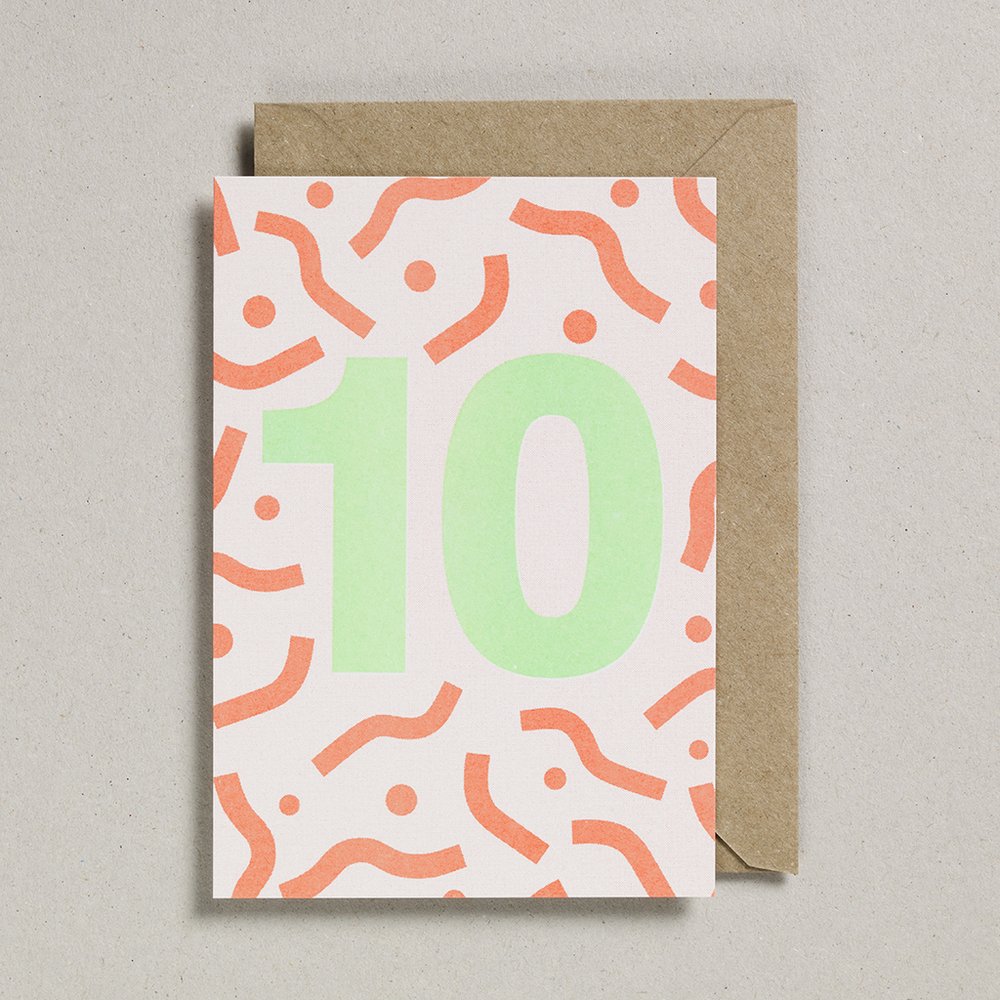 10th birthday card