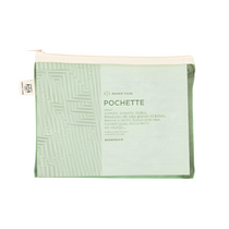 green mesh pencil case