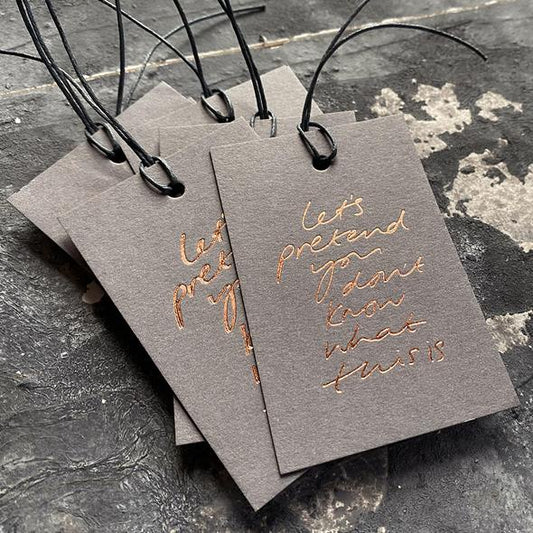 Gift Tags - Let's Pretend You Don't Know