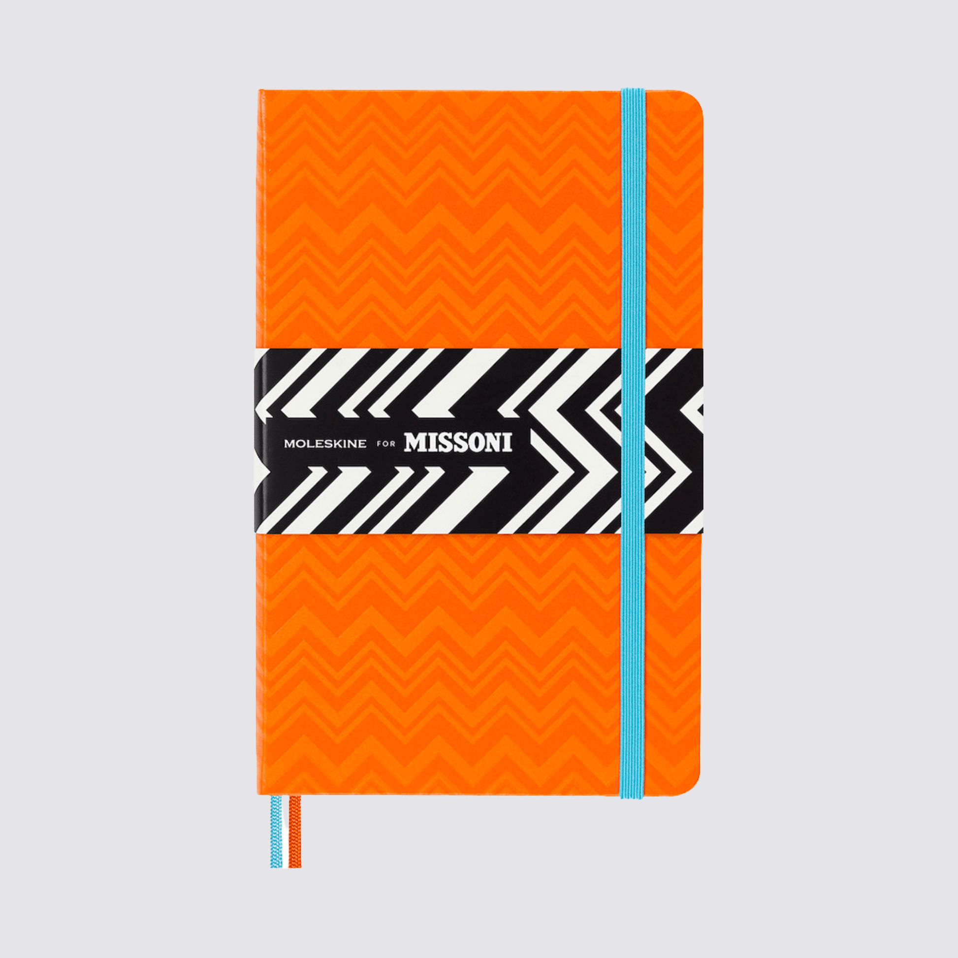 Missoni Hard Cover Ruled Notebook Orange - Large
