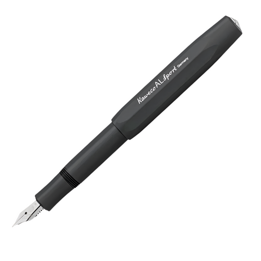 Aluminium Sport Fountain Pen - Black