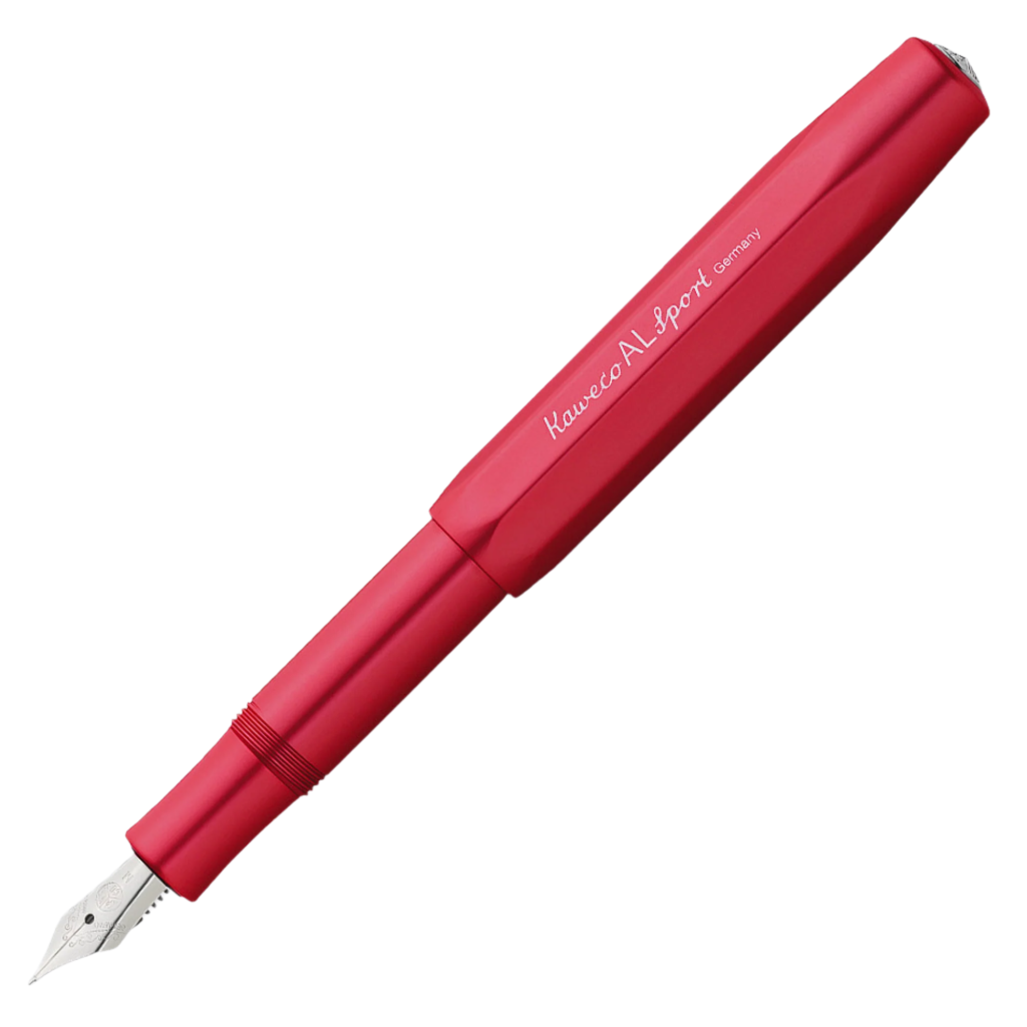 Aluminium Sport Fountain Pen in Deep Red