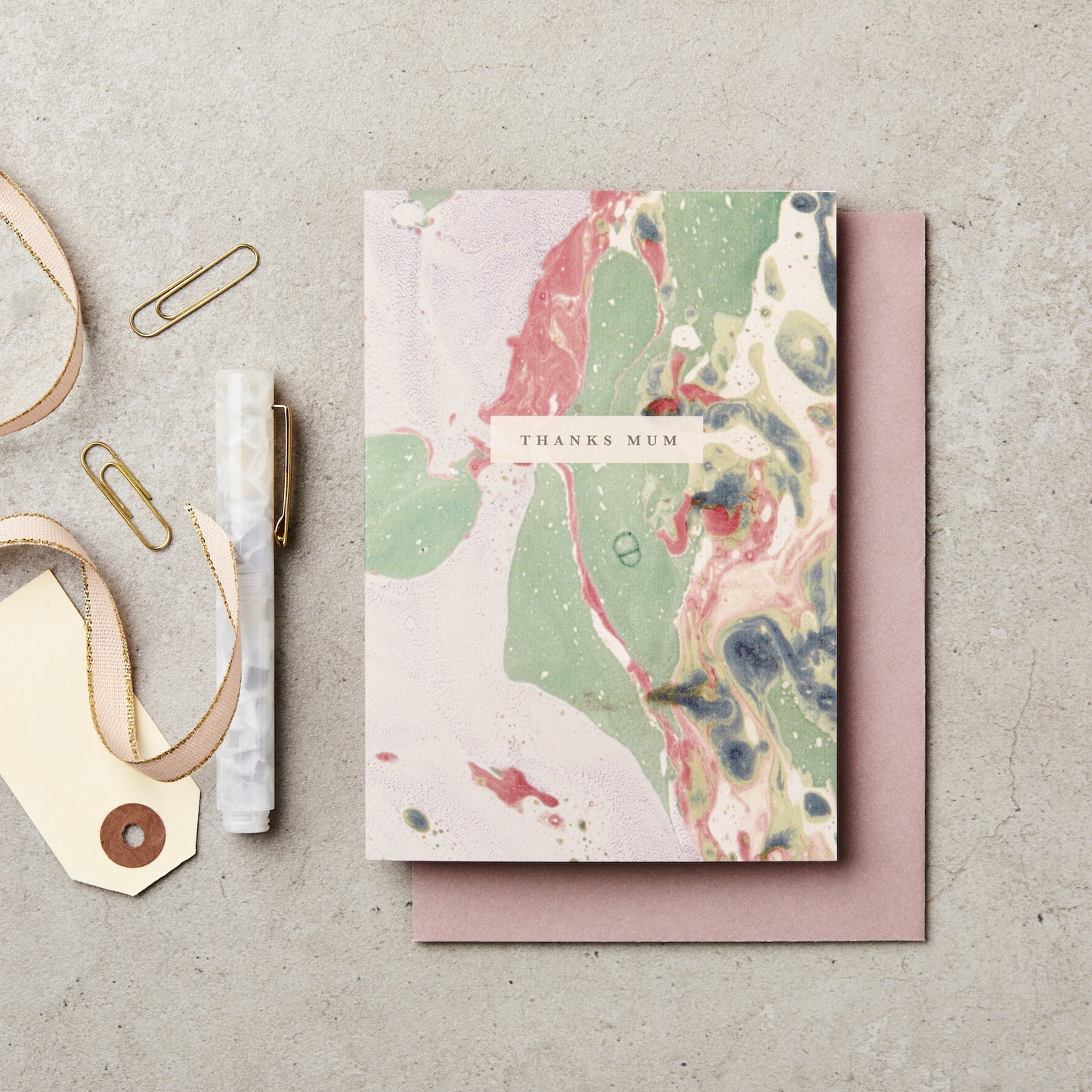 Marble Mum Card