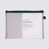 pink large mesh pencil case