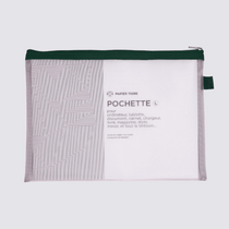 pink large mesh pencil case