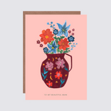 Mothers day vase card