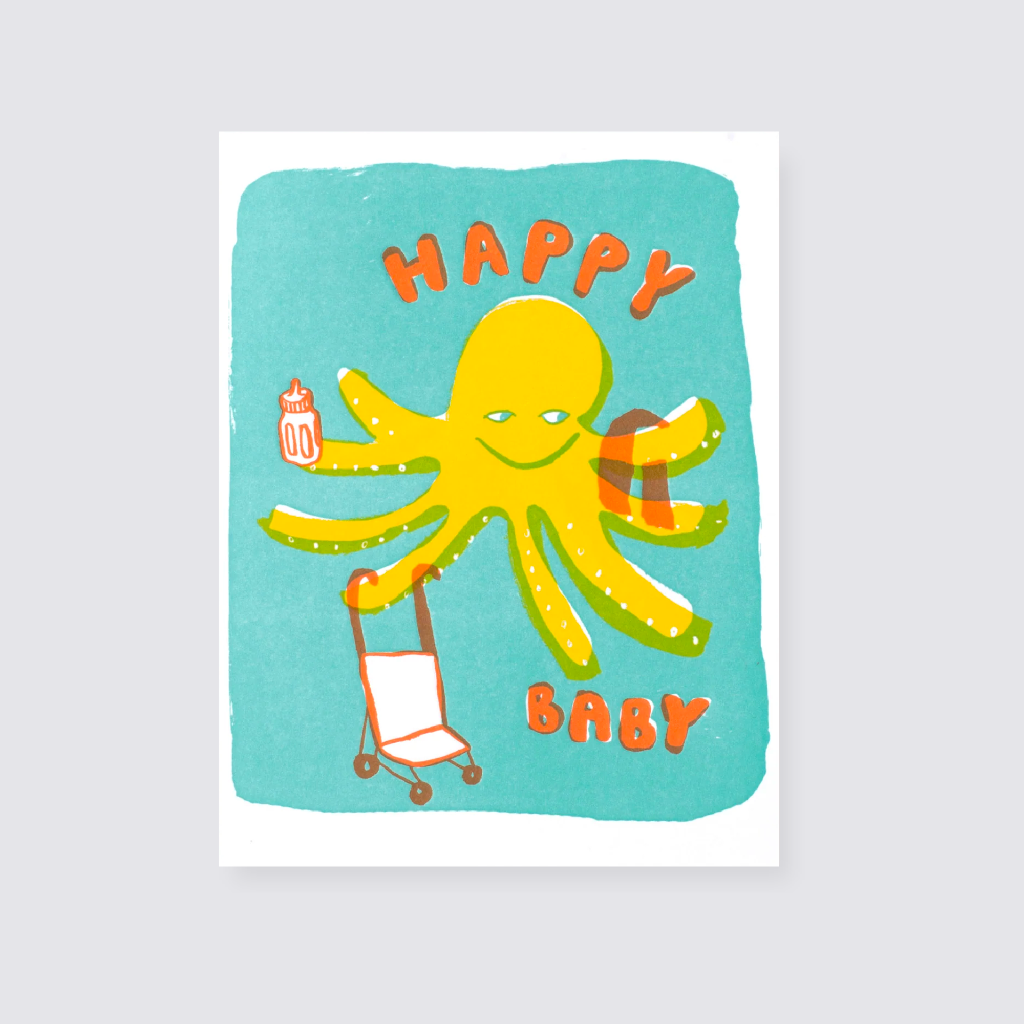 New Baby Octopus Card