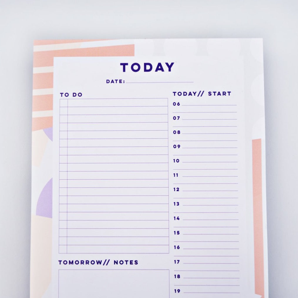 Daily Planner Pad - Spots & Stripes