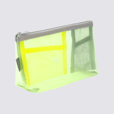 Yellow Neon Mesh Pencil Case