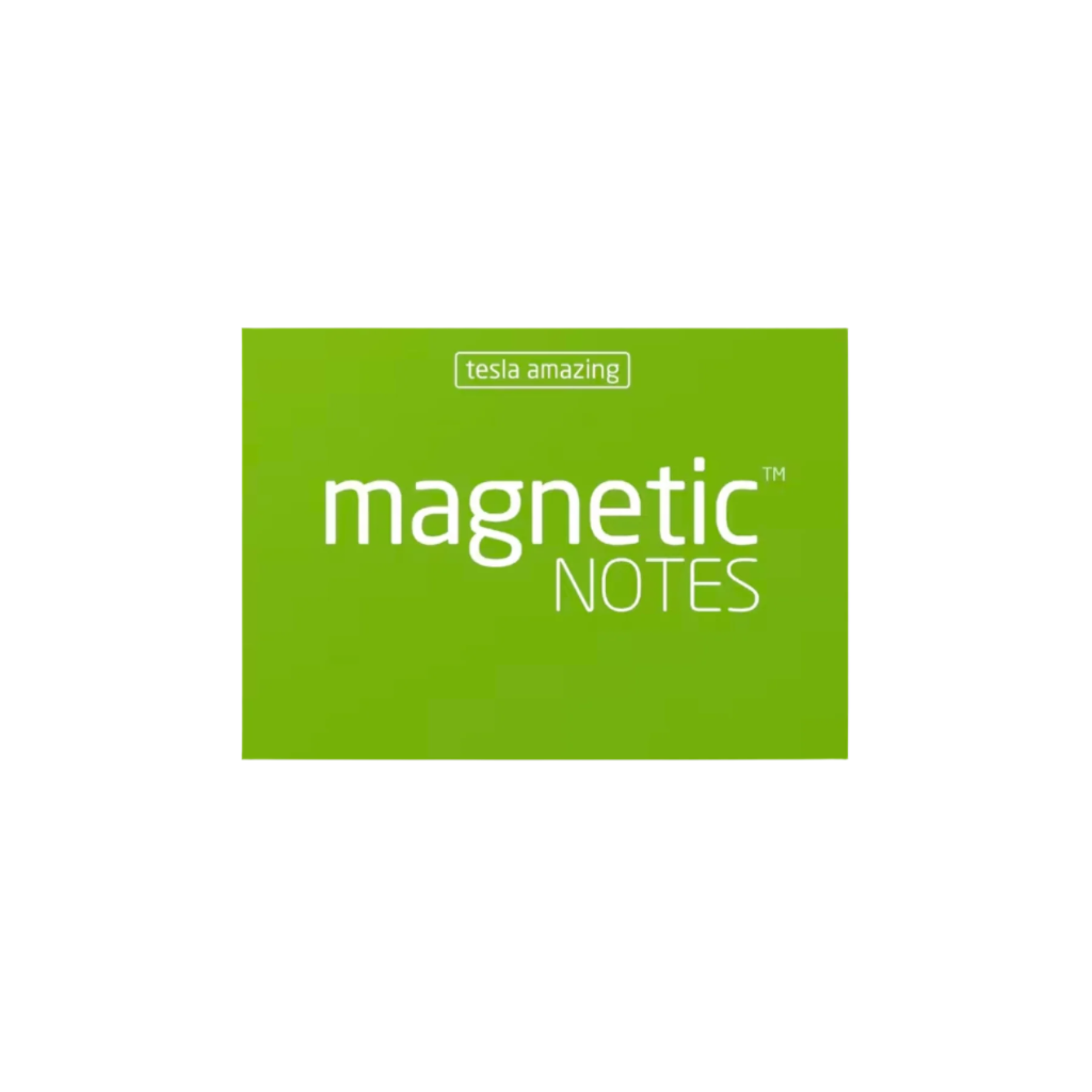 Green small magnetic sticky notes