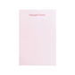 Pink plain notepad