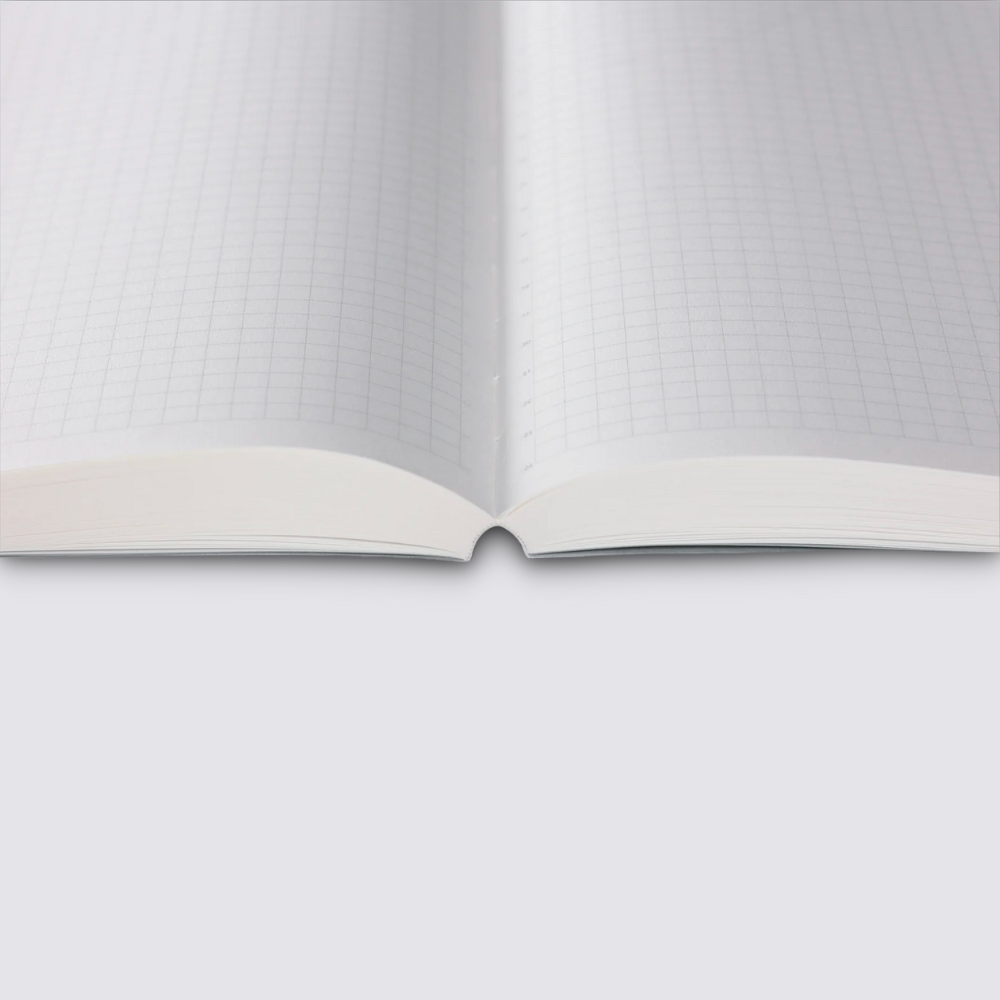 365 Days Grid Notebook - A5 / Black