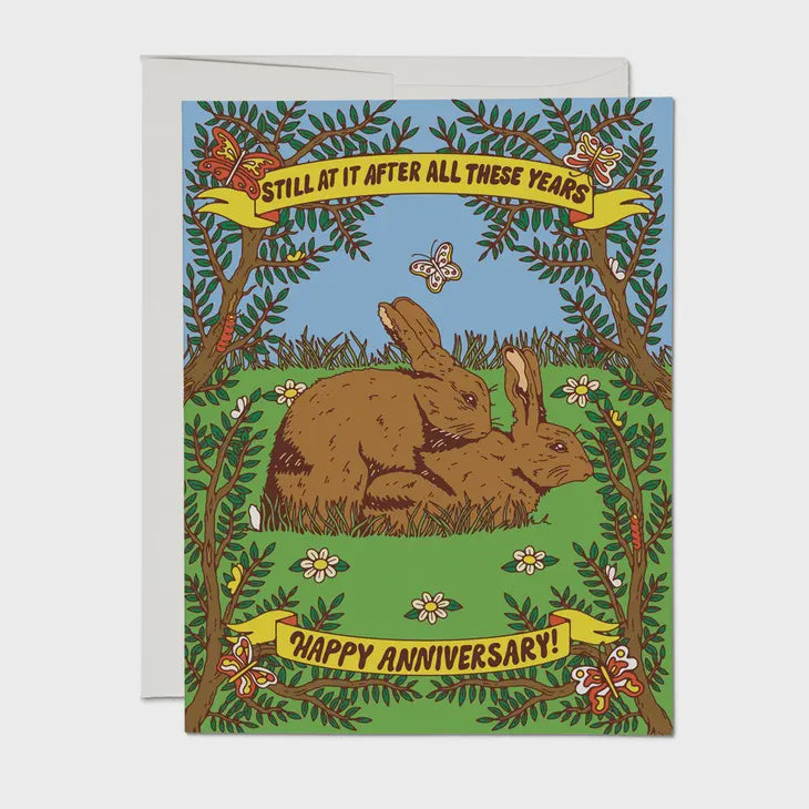 Rabbits Anniversary Card