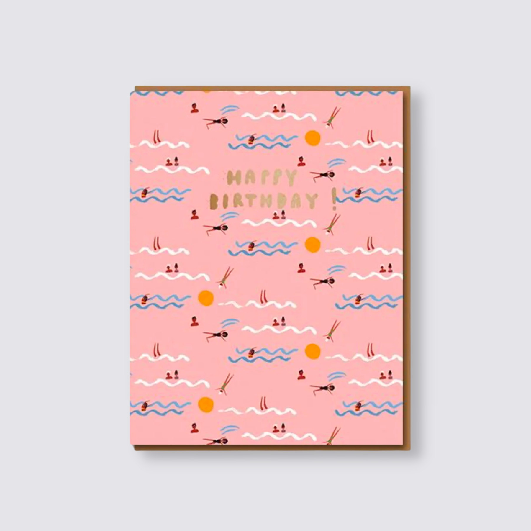 Swimming Birthday Card