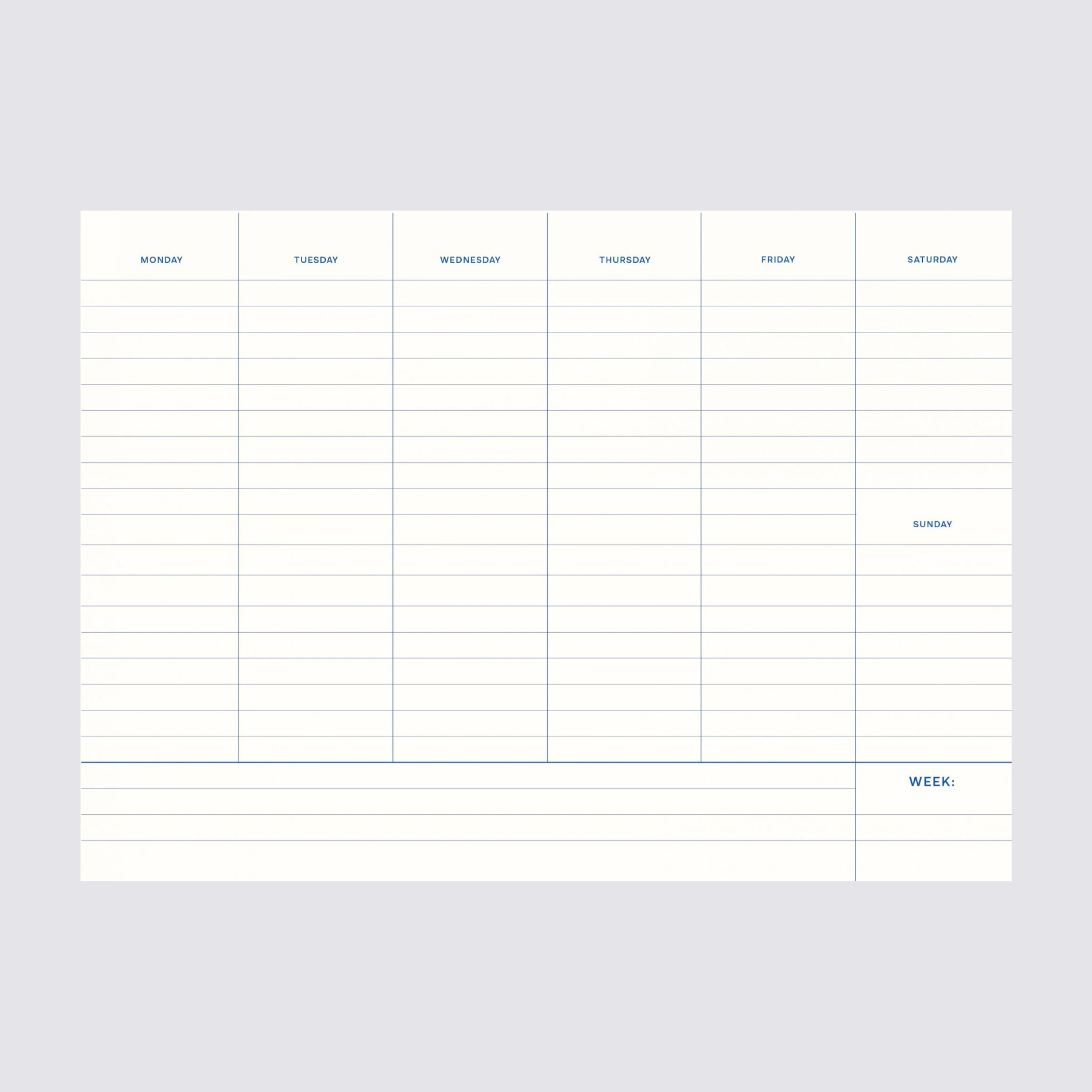 Desk Planner - Daisy Print