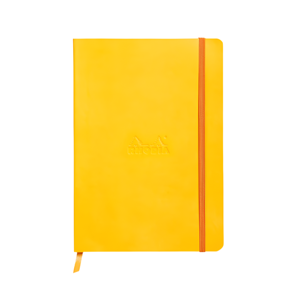 Rhodiarama notebook in yellow