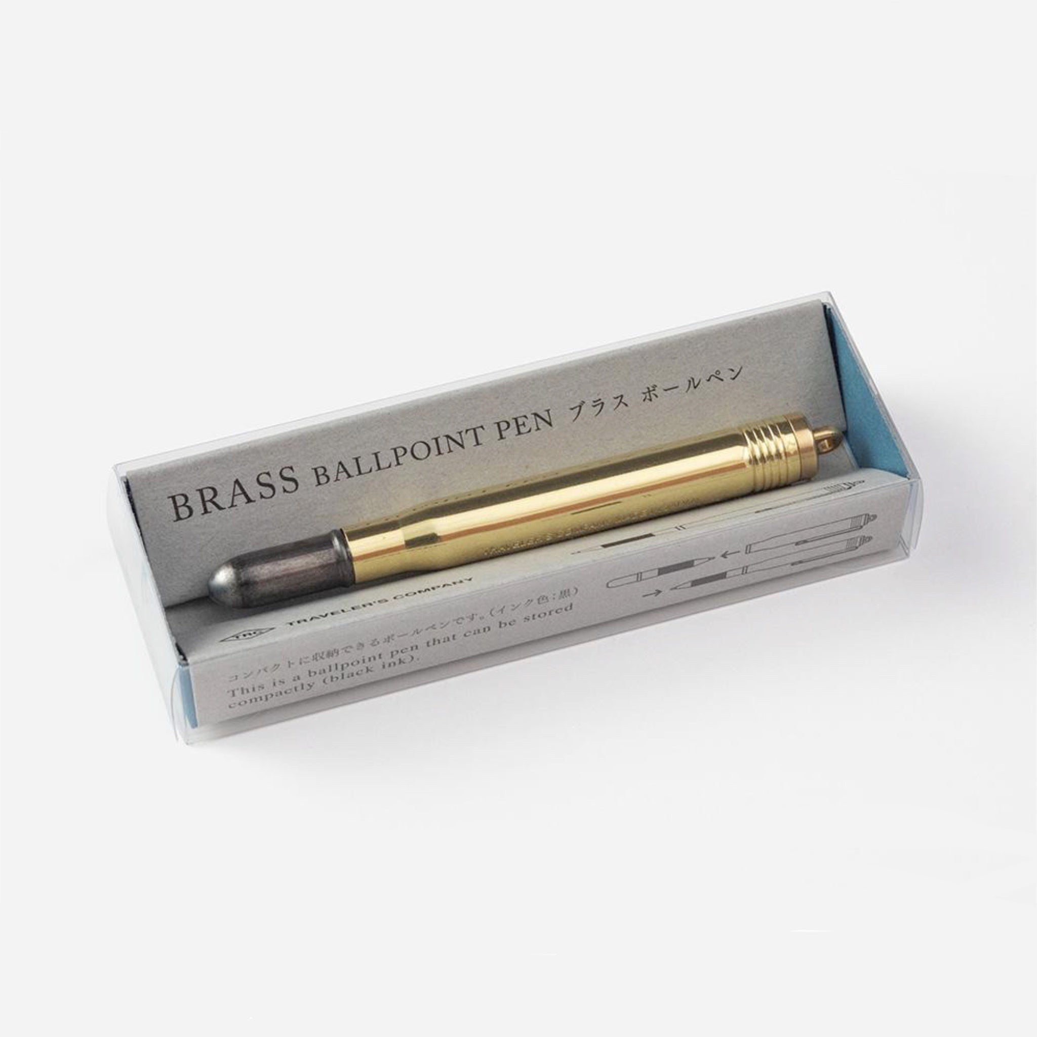 traveler's company brass ballpoint pen
