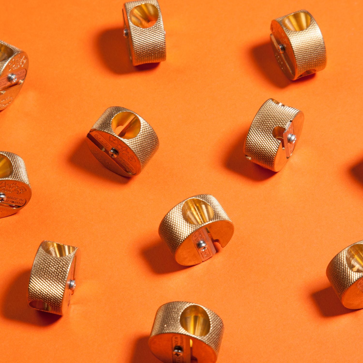 Double Hole Brass Round Sharpener