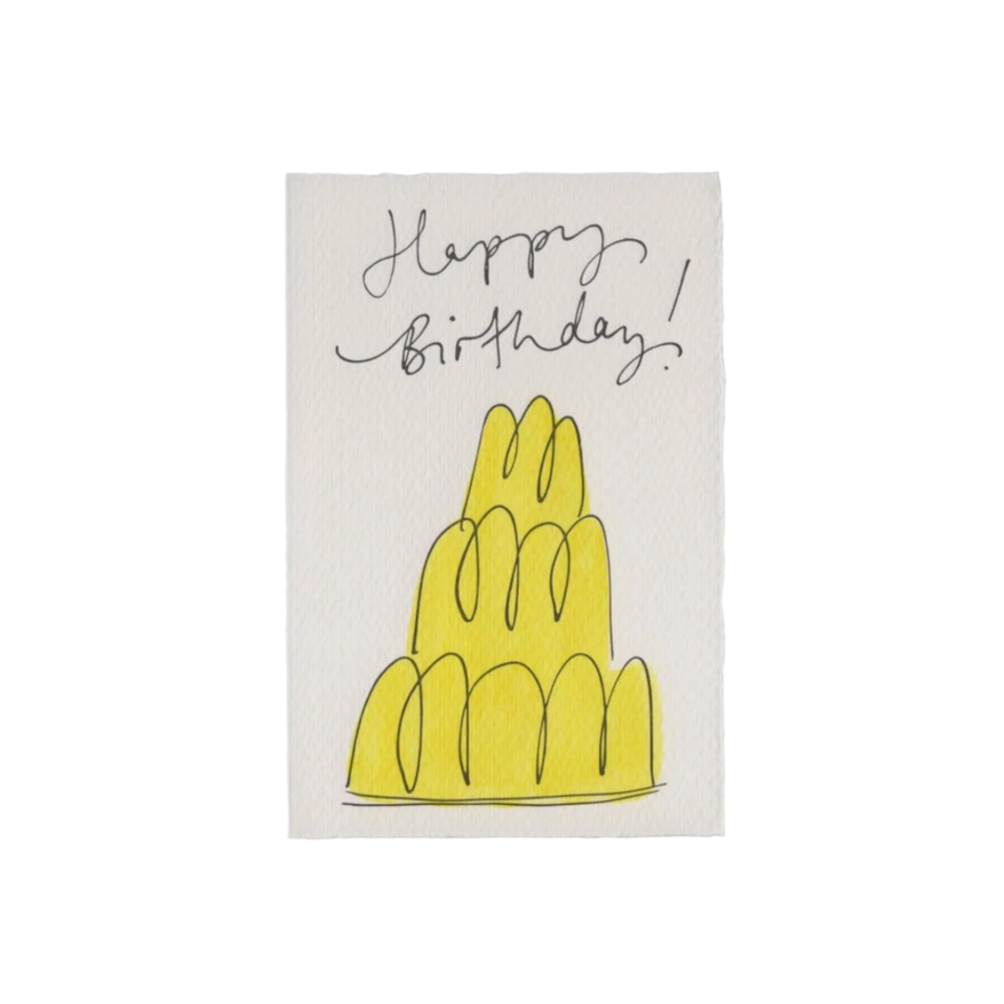 Yellow Jelly Birthday Card