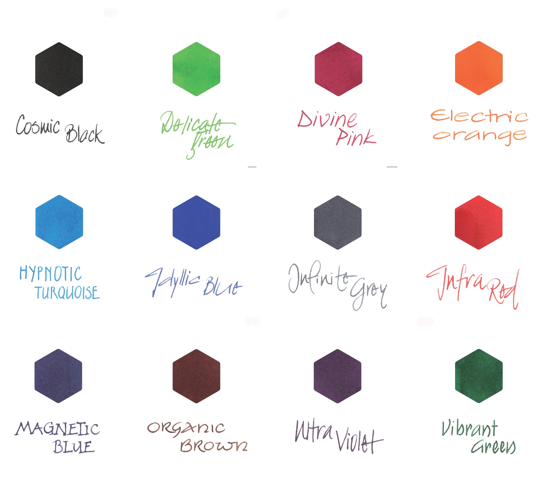 carandache ink colours