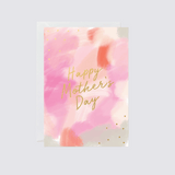 mothers day abstract pink card