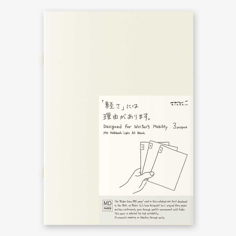 MD Notebook Light - A5 (3pcs)