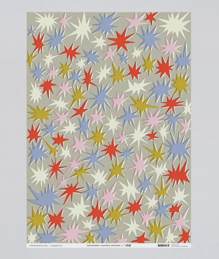 Christmas Stars Gift Wrap